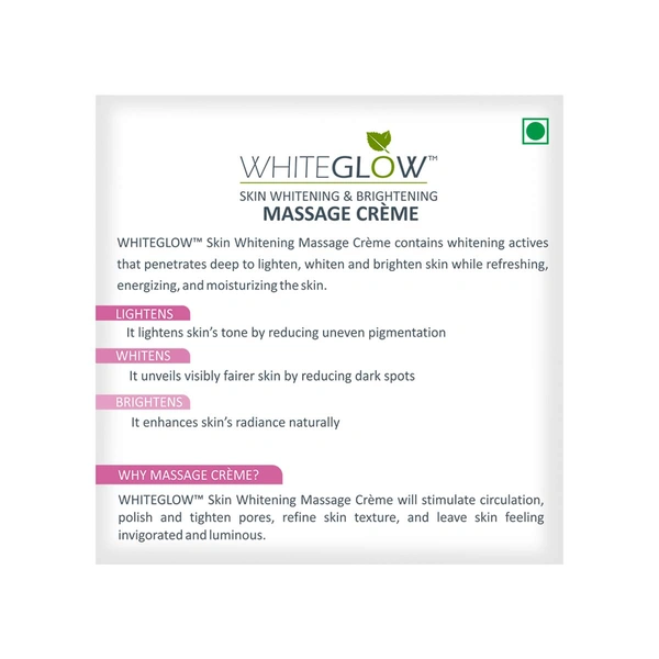 Lotus Herbals White Glow Skin Whitening & Brightening Massage Creme, 60 gm