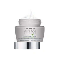 Lotus Herbals White Glow Skin Whitening & Brightening Nourishing Night Cream, 60 gm