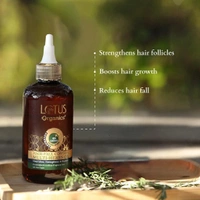 Lotus Organics+ Hair Fall Control Multi-Herbs Oil 200ml | Enriched with 100% Certified Organic Rosemary, Bhringraj & Amla | Strengthens Roots | Reduces Hair Fall | Promotes Growth Naturally