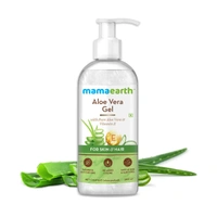 Mama Earth Mama earth Aloe Vera Gel 300ml | 100% Pure & Natural Aloe Vera Gel with Vitamin E for Skin | Hair & Sunburn Relief | Hydrates, Soothes & Nourishes