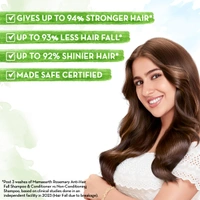 Derma Co Mamaearth Anti-Hair Fall Shampoo 250ml | with Rosemary & Methi Dana for Reducing Hair Loss & Breakage | Up to 94% Stronger Hair | Up to 93% Less Hair Fall | Up to 92% Shinier Hair | Thicker Hair | For All Hair Types