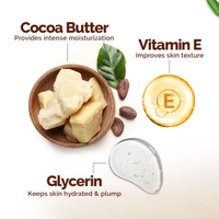 Mamaearth Cocoa Rich Moisturizing Body Lotion | with Cocoa Butter & VitaminE | for Deep 48H Moisturization | For Very Dry Skin | 7in1 Total Care | Made with 100% Natural Butter | Non-Greasy Formula | Natural ingredients body lotion | 400ml