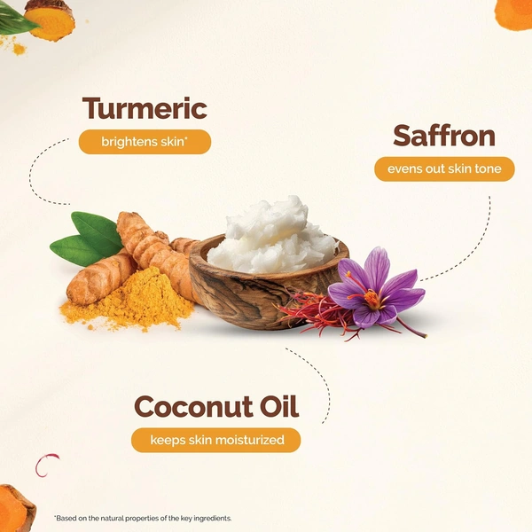 Mamaearth Ubtan Natural Face Wash 100ml | with Turmeric & Saffron | for Tan Removal & Skin Brightening | Sun Damage Repairs | Sulfate-Free | Glow-Boosting | Non-Drying | For All Skin Types