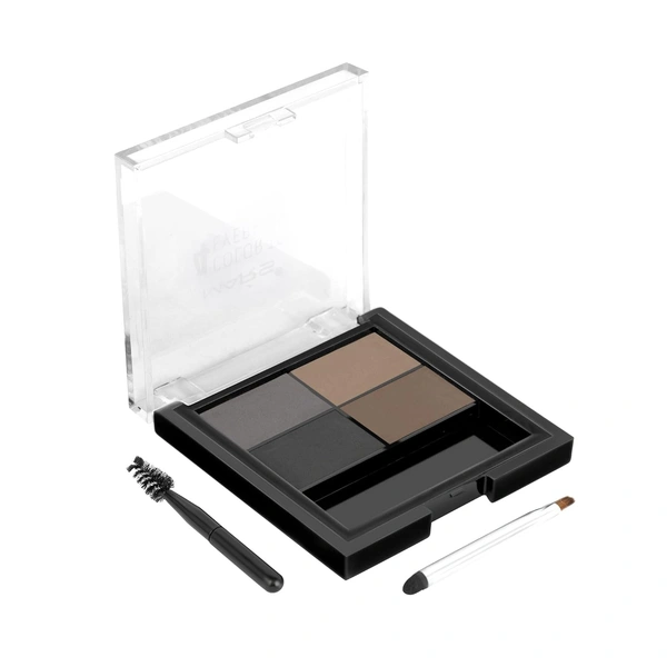 Mars Eyebrow Powder Cake 4-in-1 with Angled Brush & Spoolie (8g)| Long-Lasting | Waterproof Formula