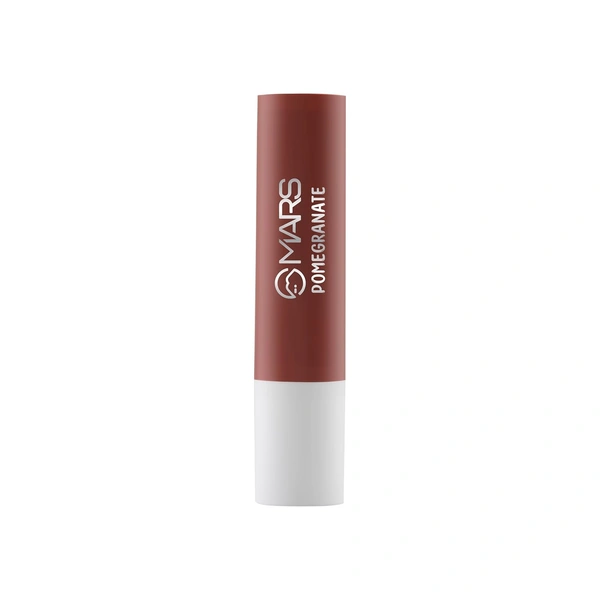 Mars Aqua Splash Tinted Lip Balm 02-POMEGRANATE with Shea Butter 3g | Jojoba Oil & Vitamin E | Passion Fruit Flavor | Moisturizing, Non-Sticky & Nourishing for Chapped Lips