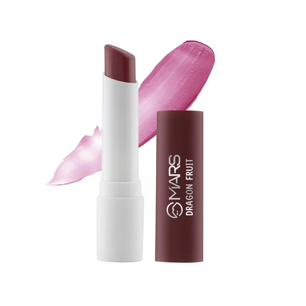 Mars Aqua Splash Tinted Lip Balm 03-DRAGON FRUIT with Shea Butter 3g | Jojoba Oil & Vitamin E | Passion Fruit Flavor | Moisturizing, Non-Sticky & Nourishing for Chapped Lips