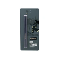 Mars City Stroke Charming Eyes Liquid Eyeliner (1ml) - 04 Black| Long-Lasting, Smudge-Proof | Felt Tip for Precision | Quick-Drying Formula