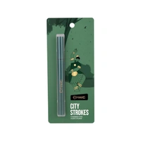 Mars City Stroke Charming Eyes Liquid Eyeliner (1ml) - 02 Green| Long-Lasting, Smudge-Proof | Felt Tip for Precision | Quick-Drying Formula