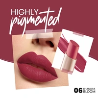 Mars MARS Creamy Matte Long-Lasting Lipstick for Women 3.2g (Shade 06-Bhangra Bloom)| Smooth & Lightweight | Single Swipe Application