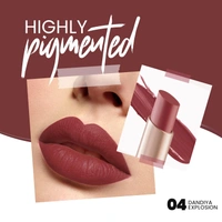 Mars MARS Creamy Matte Long-Lasting Lipstick for Women 3.2g (Shade 04-Dandiya Explosion)| Smooth & Lightweight | Single Swipe Application