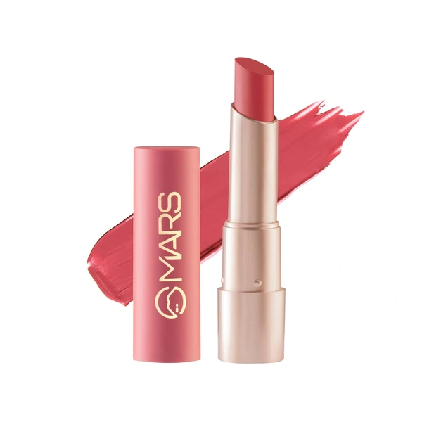 Mars MARS Creamy Matte Long-Lasting Lipstick for Women 3.2g (Shade 24-Tangy Tango)| Smooth & Lightweight | Single Swipe Application