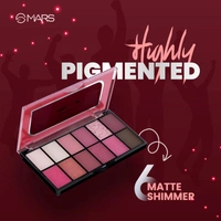 Mars Dance of Joy 12-Color Eyeshadow Palette 02 Multicolor, 13.2g| Highly Pigmented | Blendable Matte & Shimmer Finishes