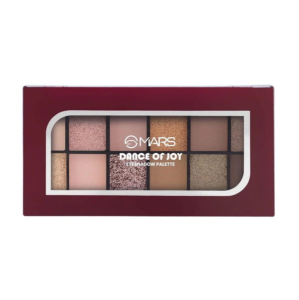 Mars Dance of Joy 12-Color Eyeshadow Palette 02 Multicolor, 13.2g| Highly Pigmented | Blendable Matte & Shimmer Finishes