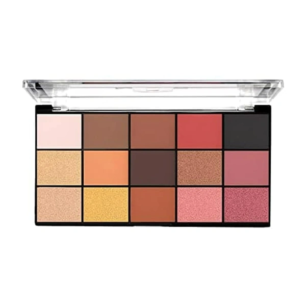 Mars Fantasy 15 Eyeshadow Palette 01 – 22.5g | Matte and Shimmer Shades | Vibrant & Blendable Shades | Long-Lasting Eye Makeup | Travel-Friendly Makeup Palette | High Pigment | Multicolor