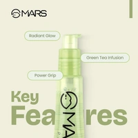 Mars Glow O' Clock Gel 30ml| Hydrating & Dewy Finish | Gripping Primer with Green Tea Extracts | Long-Lasting Power Grip | Smooth Makeup Base | Ideal for Dry Skin