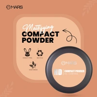 Mars HD Mattifying Compact Powder 01 Icing (8g) | Long-Lasting | Lightweight Formula | Oil Control |Flawless Matte Finish
