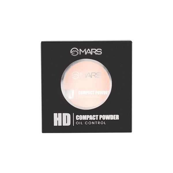 Mars HD Mattifying Compact Powder 01 Icing (8g) | Long-Lasting | Lightweight Formula | Oil Control |Flawless Matte Finish