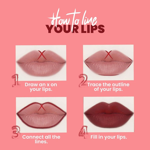 Mars MARS Matte Long-Lasting Lip Liner | Lip Pencil 06-RED TEASE (1.4g)| Smooth One-Swipe Application