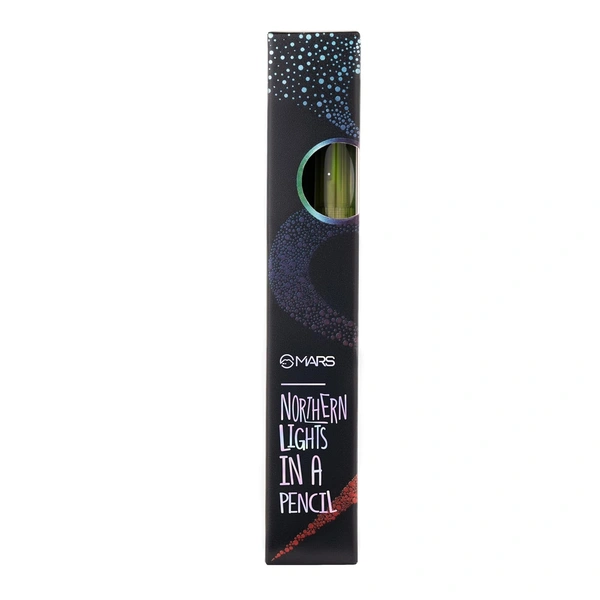 Mars MARS Northern Lights In A Pencil Retractable Eyeliner (03-TUNDRA TEAL) 0.35gm | Waterproof & Smudge-Resistant | Long-Lasting & Duo-Chrome Eye Pencil for Bold Looks