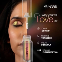 Mars Northern Lights Liquid Eyeshadow 02 Russian Radiance, 1.8ml | Dual-Tone Chrome Effect | Liquid Shimmer | One-Swipe Pigmentation | Smudge-Proof & Lightweight Formula