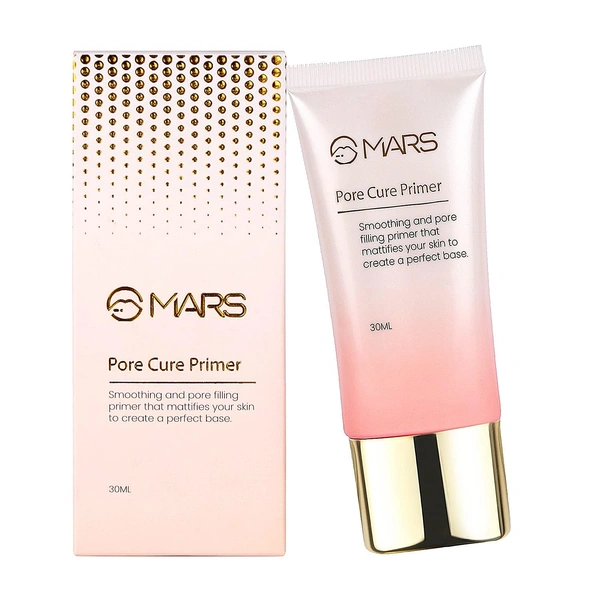 Mars Oil Control Pore Cure Primer 30ml | Minimizes Pores, Controls Oil & Shine | Smooth Base for Long-Lasting Makeup | Ideal for Oily and Combination Skin