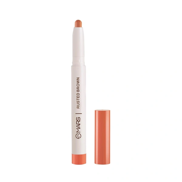 Mars Poppins Long-Lasting Lip Crayon 12-RUSTED-BROWN (1.3g) | Matte Finish | Smudge-Proof & Kiss-Proof Lipstick for Women