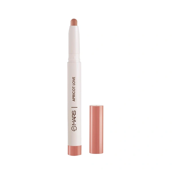 Mars Poppins Long-Lasting Lip Crayon 13-APRICOT LOVE (1.3g) | Matte Finish | Smudge-Proof & Kiss-Proof Lipstick for Women