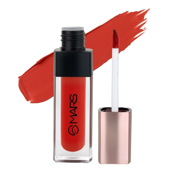 Mars Popstar Matte Liquid Mousse Lipstick 05-Moves(6ml) | Lightweight | Non-Sticky | Transfer-Proof & Waterproof | Long-Lasting upto 12-Hour