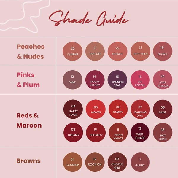 Mars Popstar Matte Liquid Mousse Lipstick 11-Disco Nights (6ml) | Lightweight | Non-Sticky | Transfer-Proof & Waterproof | Long-Lasting upto 12-Hour