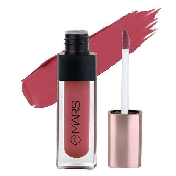 Mars Popstar Matte Liquid Mousse Lipstick 24-Star Struck (6ml) | Lightweight | Non-Sticky | Transfer-Proof & Waterproof | Long-Lasting upto 12-Hour