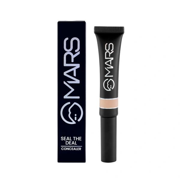 Mars Seal the Deal High Coverage Concealer (Green, 10gm) |Lightweight|Creamy | Easy to Blend Formula