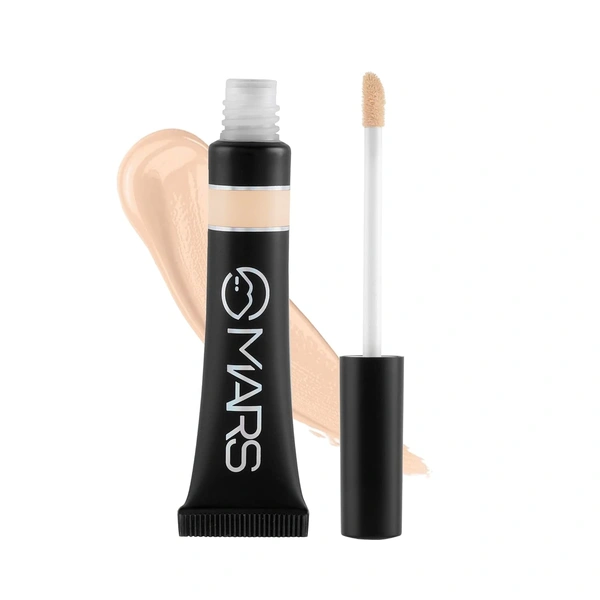 Mars Seal the Deal High Coverage Concealer (Pure Beige, 10gm) | Lightweight | Creamy | Blendable Formula
