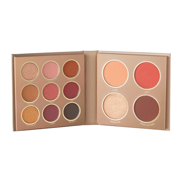 Mars The City Paradise Makeup Kit 03 Chandigarh (16g) | 9 Eyeshadows | Highlighter | Blusher | Bronzer & Compact Powder | Highly Pigmented & Blendable