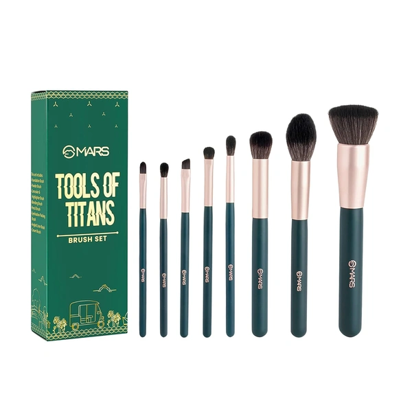 Mars Tools of Titan Brush 8 Piece | Face Makeup Brush | Ultra Soft Bristles