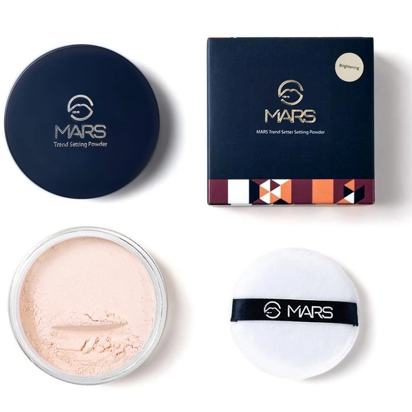 Mars Trend Setting Semi-Matte Banana Powder Compact P415 - Cream, 8g|Soft Light Finish | Suitable for All Skin Types