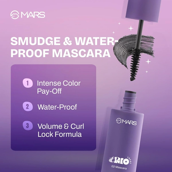 Mars Trio Treat 3-IN-1 Eye Makeup Kit 24.50g | Includes Eyeliner, Mascara & Eyeshadow | Travel-Friendly Design | Long-Lasting & Versatile