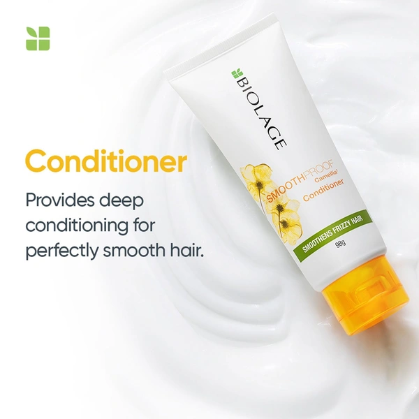 Matrix Biolage Smoothproof Conditioner 196g | Camellia Extract | Fights Frizz & Adds Shine | Soft & Silky Hair - 1