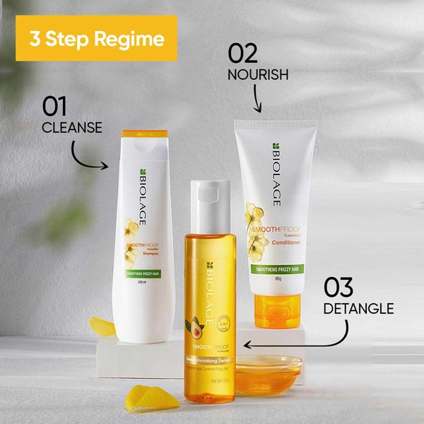 Matrix Biolage Smoothproof Conditioner 196g | Camellia Extract | Fights Frizz & Adds Shine | Soft & Silky Hair - 1