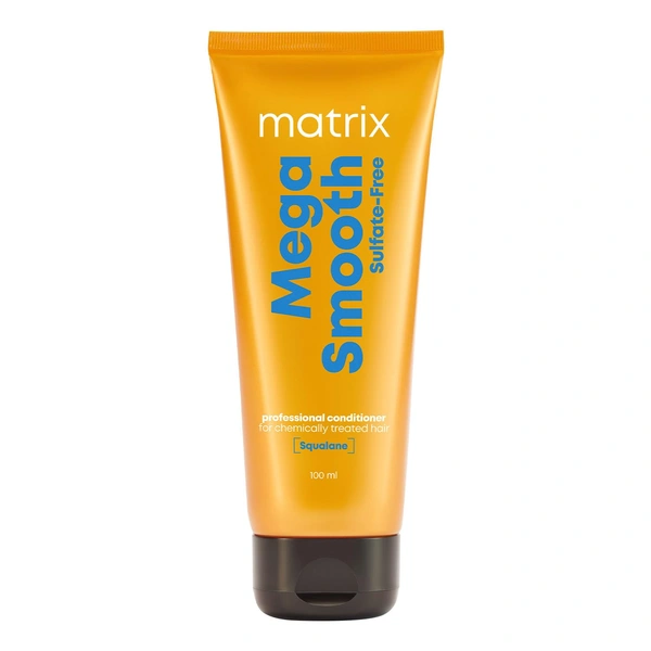 Matrix Mega Smooth Sulfate-Free Conditioner 98g | With Squalene & Bonding Blend | Gentle Care & Bond Repair | Smoothens & Protects Chemically Treated Hair