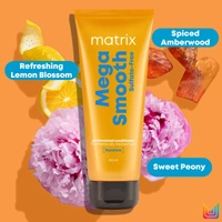 Matrix Mega Smooth Sulfate-Free Conditioner 98g | With Squalene & Bonding Blend | Gentle Care & Bond Repair | Smoothens & Protects Chemically Treated Hair