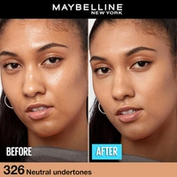 Maybelline New York Maybelline Fit Me Matte + Poreless Liquid Foundation 30ml Shade 326 Warm tan with SPF 22 PA++ | 16H Oil Control | Lightweight Daily Wear Foundation | Pore-Minimizing Matte Finish for Indian Skin