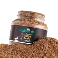 Mcaffeine Body Scrub Exfoliating Coffee Powder 100g| Tan Removal & Smooth Skin | With Coconut Oil | Removes Dirt & Dead Skin | For Neck, Knees, Elbows & Arms | Suitable for All Skin Types