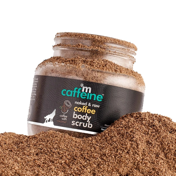 Mcaffeine Body Scrub Exfoliating Coffee Powder 100g| Tan Removal & Smooth Skin | With Coconut Oil | Removes Dirt & Dead Skin | For Neck, Knees, Elbows & Arms | Suitable for All Skin Types