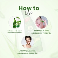 Meglow Aloe Vera Gel 125g for Face, Skin & Hair | Soothing, Hydrating & Refreshing Gel | Glowing Skin and Smooth Hair