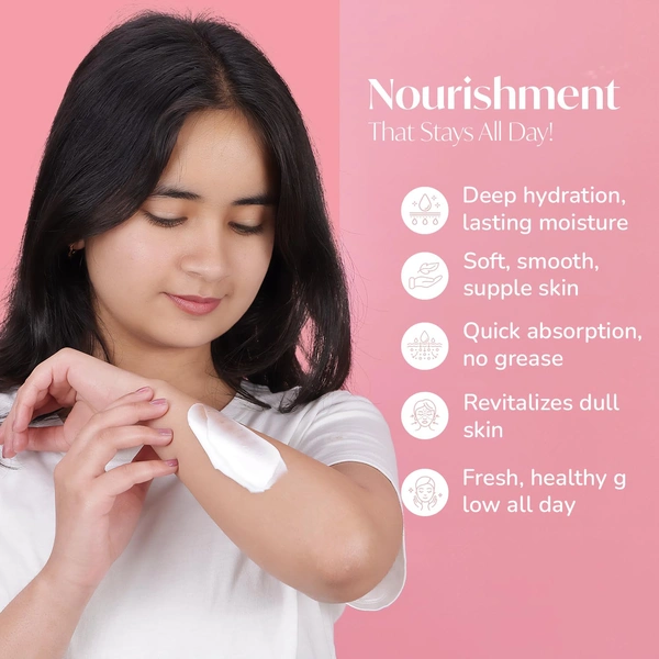 Meglow Pro-Care Moisturizer Body Lotion 500ml for Women & Men | Enriched with Peach Extract | Deep Hydration with 48 Hrs Moisture Lock for Dry Skin