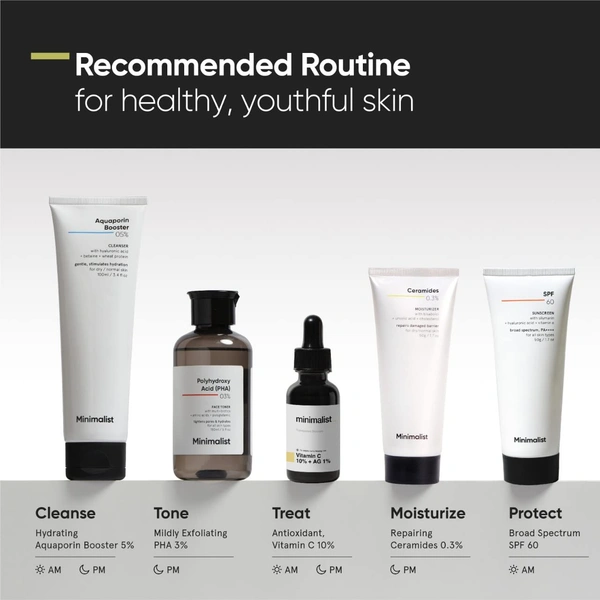 Minimalist 0.3% Ceramide Face Moisturizer 50g | Barrier Repair & Deep Hydration | Daily Lightweight Face Cream | Oil-Free Moisturizer for Oily & Combination Skin