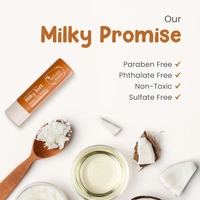 Mother Sparsh Milky Mineral Lip Balm 4g | Hydrating Lip Balm with Coconut Oil, Milk Protein & Vitamin E | Nourishes and Softens Lips, Non-Greasy Formula