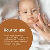 Mother Sparsh Milky Soft Baby Face Cream 50g| Daily Moisturizing Cream for Babies with Coconut Oil, Milk Protein & Vitamin B5 | Non-Sticky & Hydrating Baby Skincare