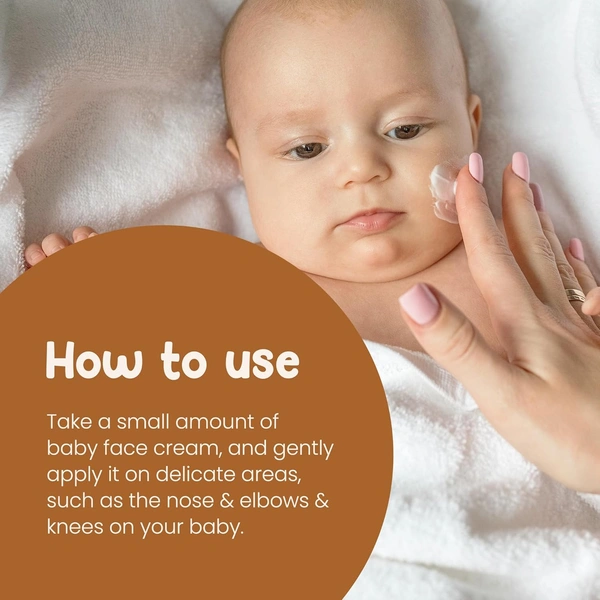 Mother Sparsh Milky Soft Baby Face Cream 50g| Daily Moisturizing Cream for Babies with Coconut Oil, Milk Protein & Vitamin B5 | Non-Sticky & Hydrating Baby Skincare