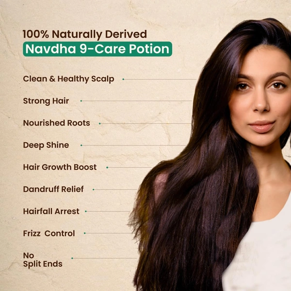 Nat Habit Navdha Rosemary Shampoo 125ml | Hair Fall Control | Sulphate & Paraben Free | Soy Fermented Gentle Cleanser with Amla, Reetha & Shikakai | Herbal & Chemical-Free